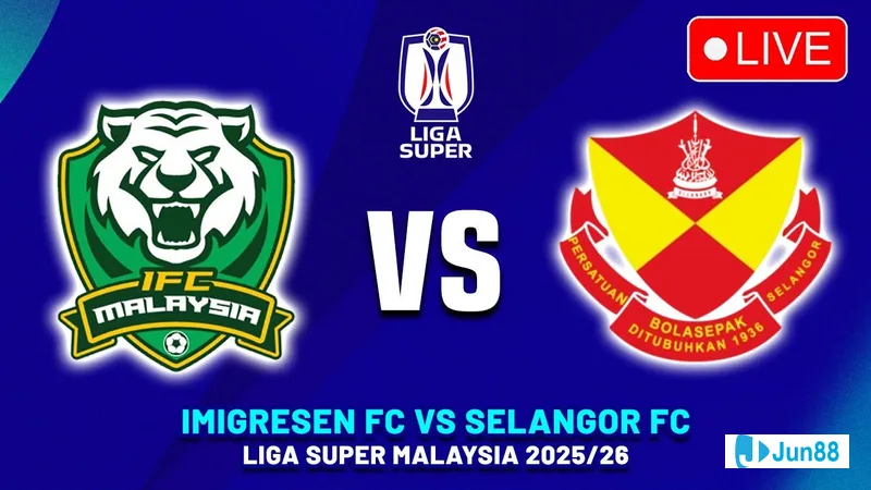 Cầu thủ của đội Imigresen dũng cảm chống lại sự áp đảo của đội Selangor trong trận đấu.