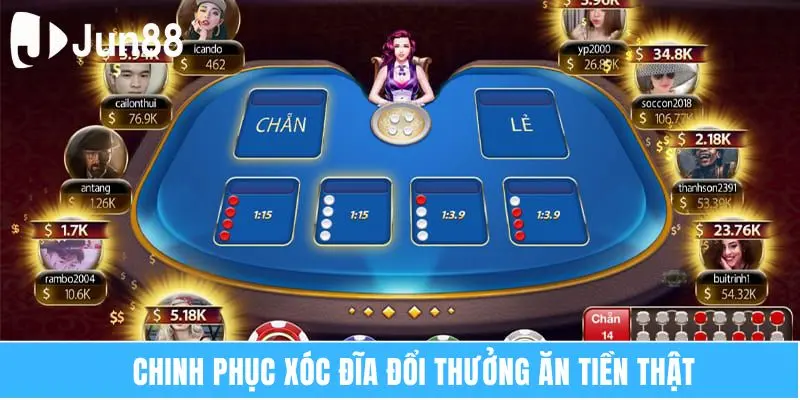 Chinh phục xóc đĩa đổi thưởng ăn tiền thật